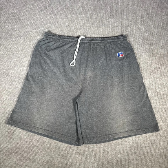 Russell Athletic Other - Vintage Russell Athletic Shorts Mens XL Gray Knit Lightweight Faded Distressed